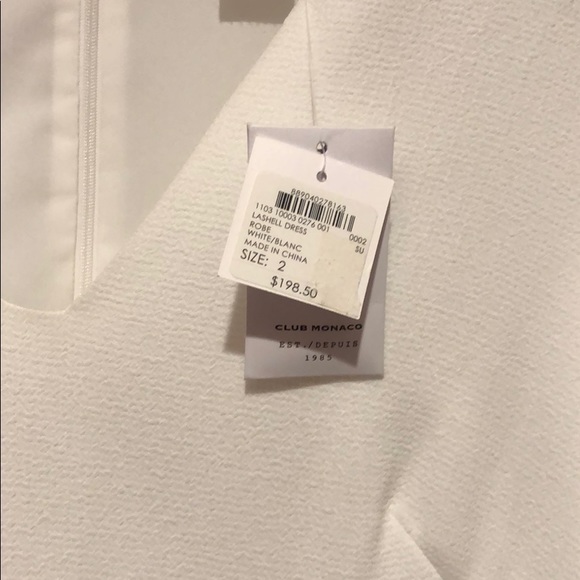NWT White Club Monaco Dress - bridal grad summer - Picture 5 of 8